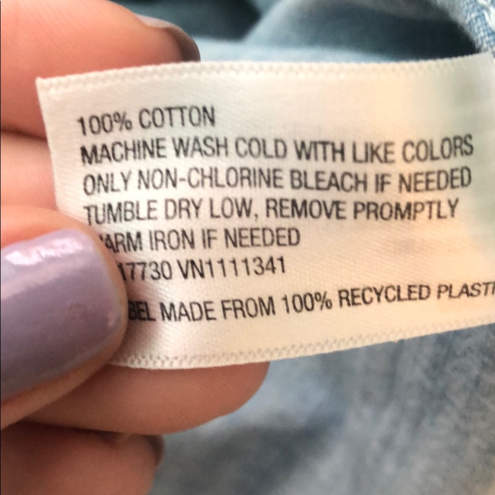 Jean half button top - Picture 5 of 5